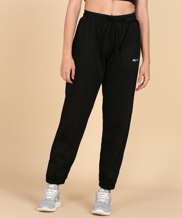 Oversized Track Pants - Black